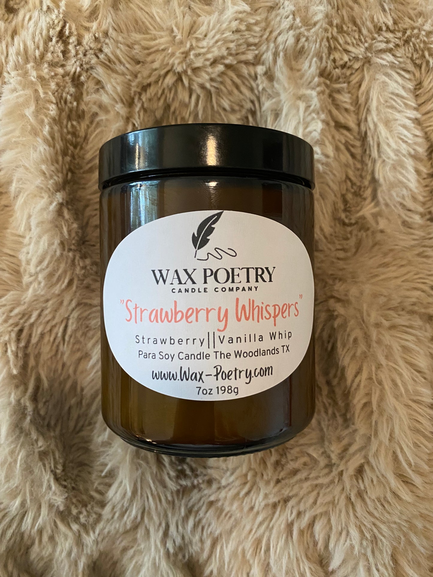 Strawberry Whispers - Strawberry, Vanilla Whip - Candle