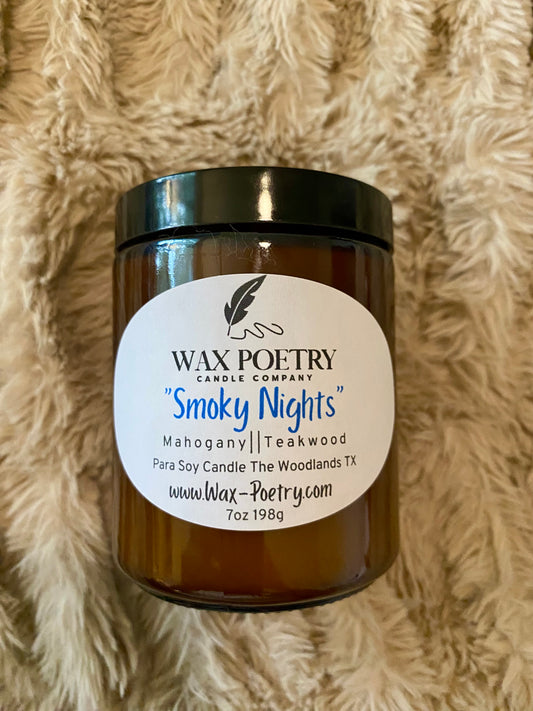 Smoky Nights - Mahogany, Teakwood, Lavender - Candle